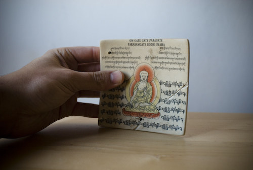 Incensario con imagen de Buda